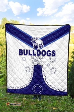 canterbury bankstown bulldogs premium quilt simple indigenous