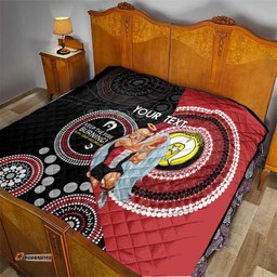 custom afl st kilda naidoc week quilt keep the fire burning indigenous art
