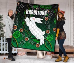rabbitohs premium quilt simple indigenous