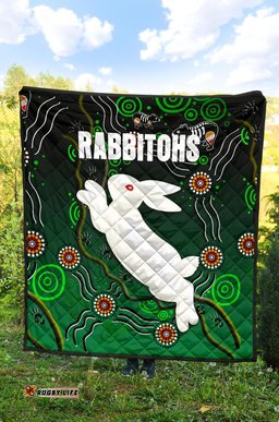 rabbitohs premium quilt simple indigenous