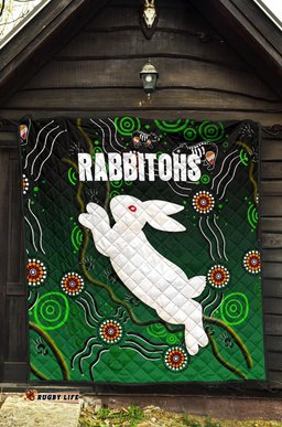 rabbitohs premium quilt simple indigenous
