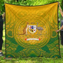 australia aboriginal quilt australia and coat of arms ver01
