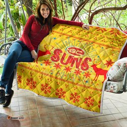 gold coast suns quilt christmas ugly style