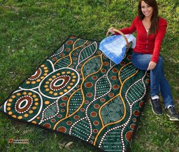 aboriginal premium quilt indigenous patterns ver09