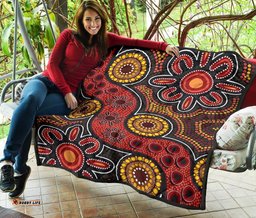 aboriginal premium quilt indigenous patterns ver11