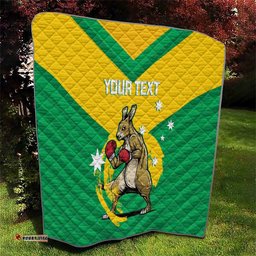 personalised australia boxing kangaroo quilt aussie pride national color