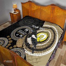 custom afl collingwood naidoc week quilt keep the fire burning indigenous art