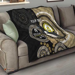 custom afl collingwood naidoc week quilt keep the fire burning indigenous art