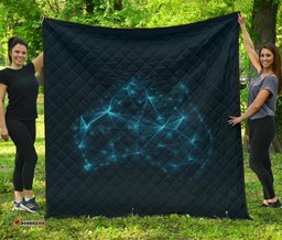 premium quilts australia map coverlets glowing
