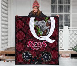 queensland premium quilt reds rugby koala