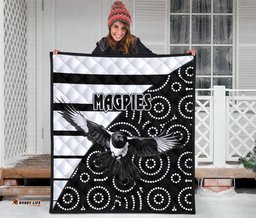 western suburbs magpies premium quilt simple indigenous
