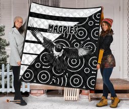 western suburbs magpies premium quilt simple indigenous