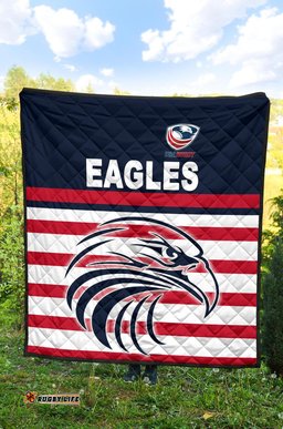 usa rugby premium quilt eagles simple style navy