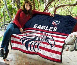 usa rugby premium quilt eagles simple style navy