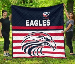usa rugby premium quilt eagles simple style navy