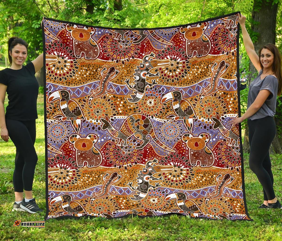 premium quilts aboriginal patterns coverlets australian animals