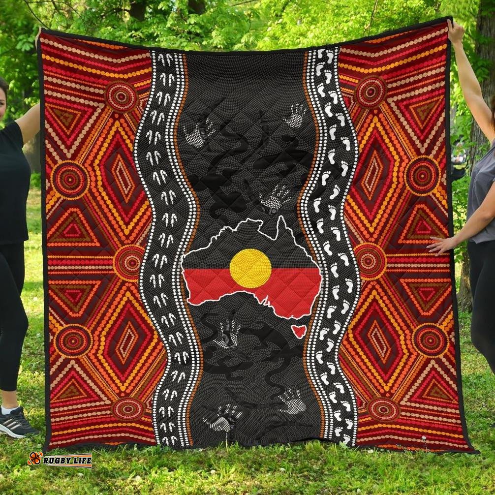 aboriginal premium quilt australia indigenous map