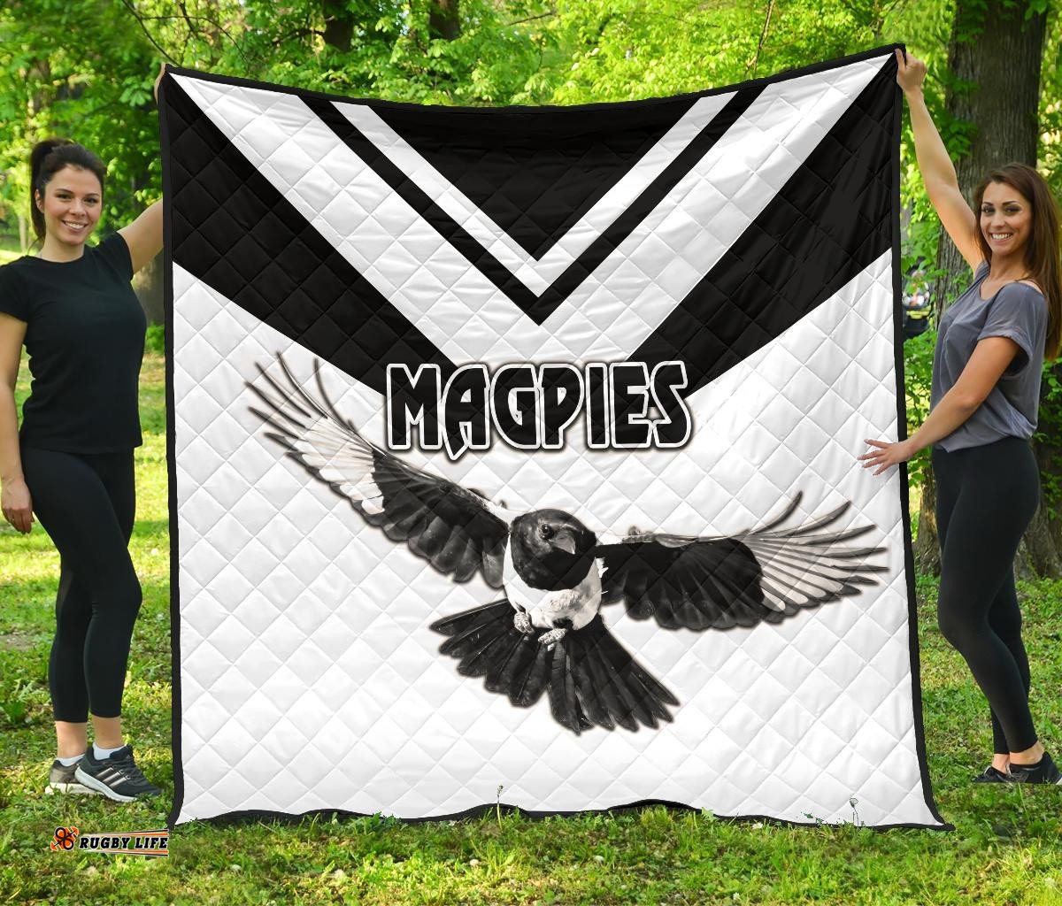 western suburbs magpies premium quilt original style white