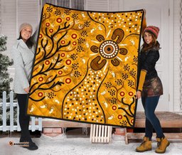 premium quilt aboriginal art in spring style
