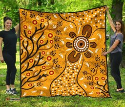 premium quilt aboriginal art in spring style