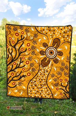 premium quilt aboriginal art in spring style