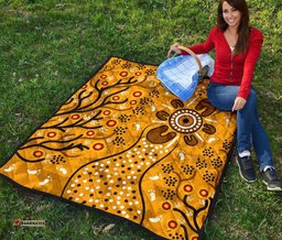 premium quilt aboriginal art in spring style