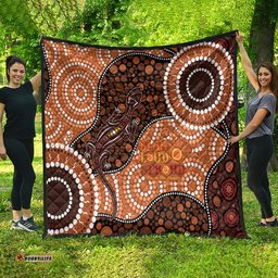 lizard naidoc 2024 quilt aboriginal art style