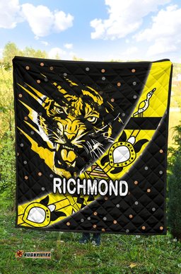 richmond premium quilt tigers dotted