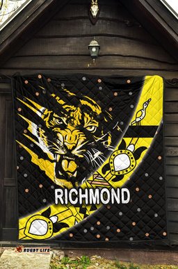 richmond premium quilt tigers dotted
