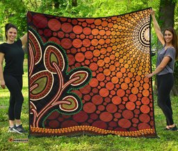 aboriginal premium quilt australian aboriginal sunset