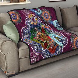 personalised eagles naidoc week 2024 quilt australia aboriginal dot painting