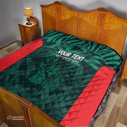 royal bengal tiger bangladesh cricket custom quilt the red and green version