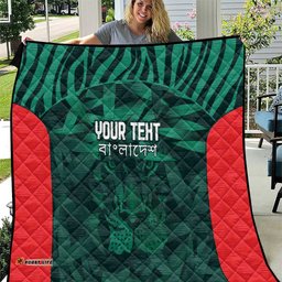 royal bengal tiger bangladesh cricket custom quilt the red and green version