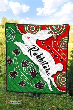 rabbitohs forever premium quilt indigenous