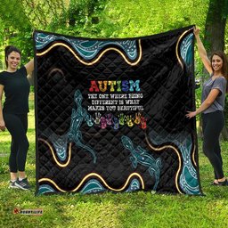 australia autism awareness 4 april aboriginal lizard quilt