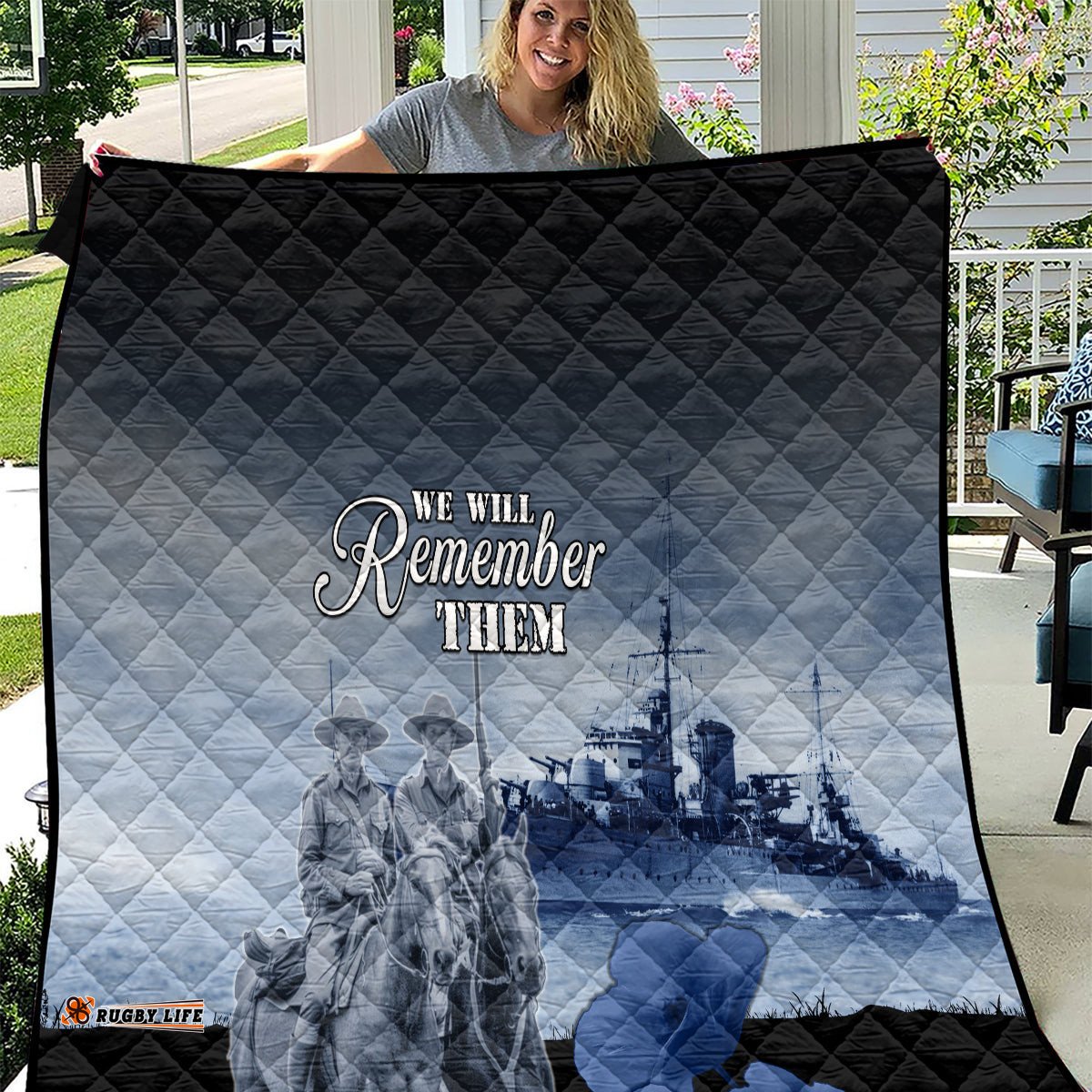 new zealand anzac day quilt hmnzs achilles we will remember them