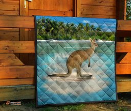 premium quilts kangaroo coverlets beach landscape art