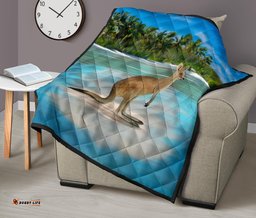 premium quilts kangaroo coverlets beach landscape art