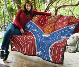 aboriginal premium quilt australia aboriginal river