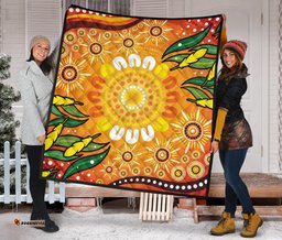aboriginal premium quilt indigenous circle leaf patterns