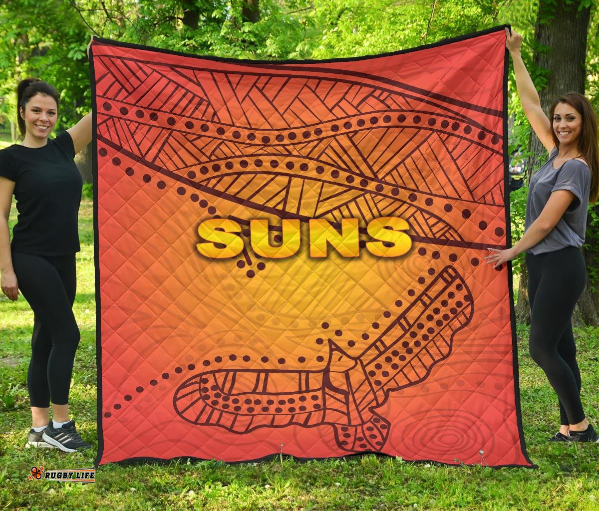 gold coast premium quilt suns simple indigenous