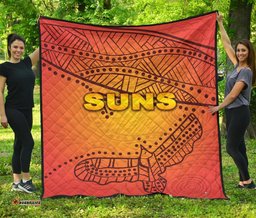gold coast premium quilt suns simple indigenous