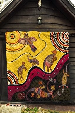 aboriginal premium quilt indigenous animals life art