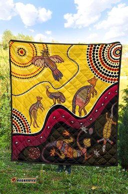 aboriginal premium quilt indigenous animals life art
