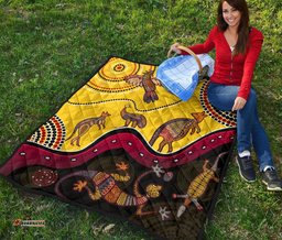 aboriginal premium quilt indigenous animals life art