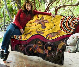aboriginal premium quilt indigenous animals life art