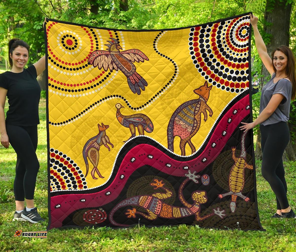 aboriginal premium quilt indigenous animals life art