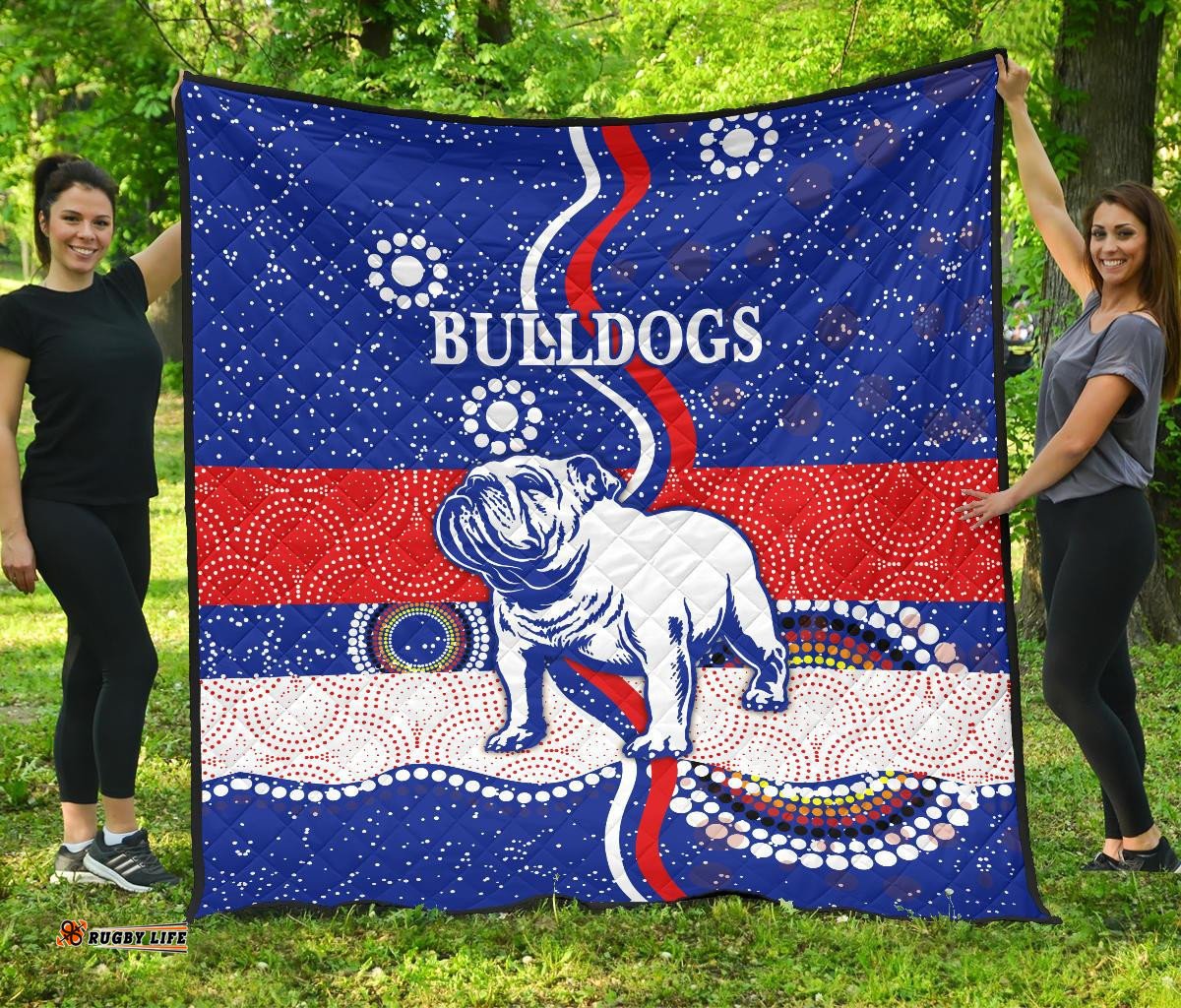 western premium quilt bulldogs unique indigenous