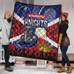 knights rugby anzac aboriginal quilt newcastle knights with anzac day poppy flower quilt
