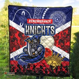 knights rugby anzac aboriginal quilt newcastle knights with anzac day poppy flower quilt